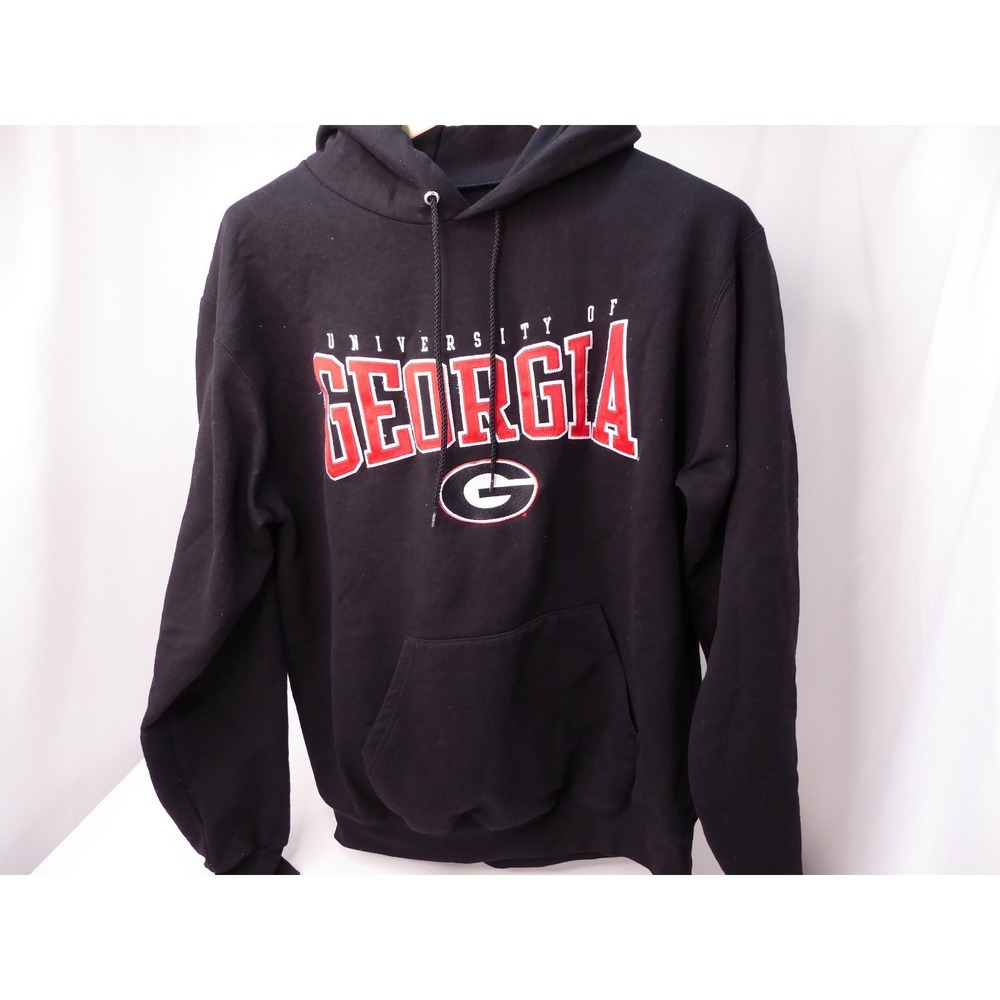 Champion University of Georgia Bulldogs Sweatshirt Hoodie Jacket Large